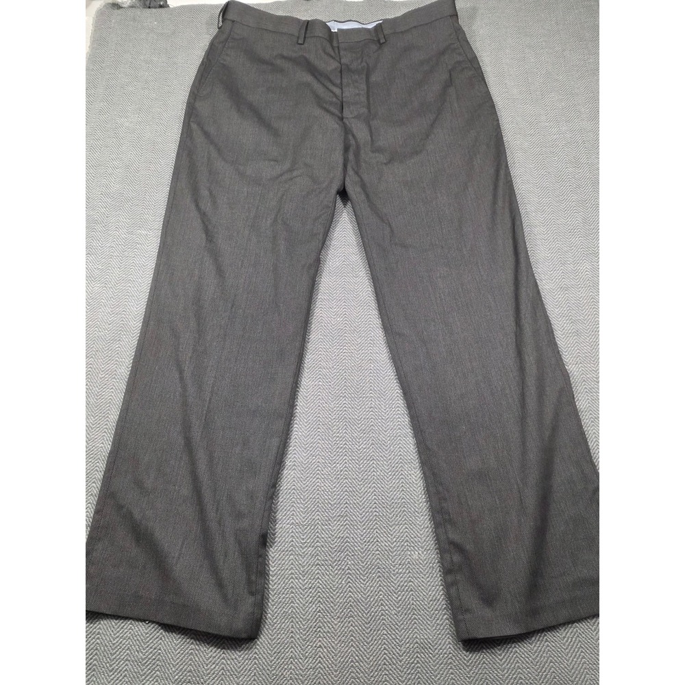 J.M. Haggar Classic Fit Premium Stretch Suit Pants Grey 38x32 Trousers Mens